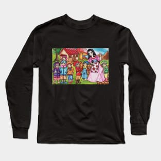 Blanche and Seven Gnomes Long Sleeve T-Shirt